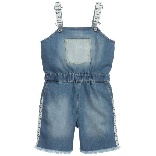 Guess-Salopette bleue en denim Ado | Childrensalon Outlet