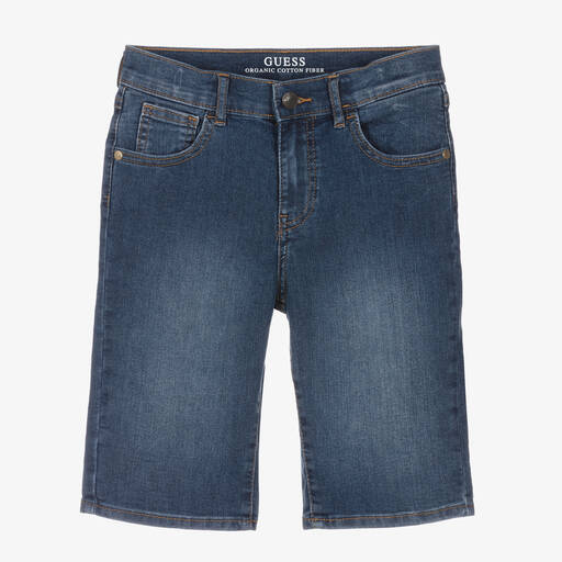 Guess-Dunkelblaue Teen Jeans-Shorts (J) | Childrensalon Outlet