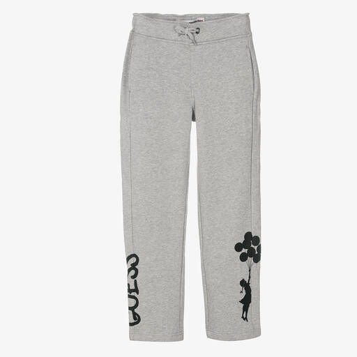 Guess-Teen Boys Grey Banksy Joggers | Childrensalon Outlet