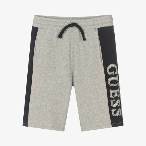 Guess-Teen Boys Grey & Blue Shorts | Childrensalon Outlet