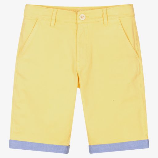 Guess-Желтые шорты чинос для мальчиков-подростков | Childrensalon Outlet