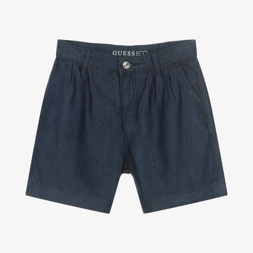 Guess-Teen Girls Dark Blue Denim Shorts | Childrensalon Outlet