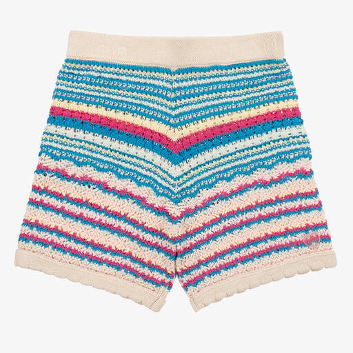 Guess-Кремовые хлопковые шорты кроше для девочек-подростков | Childrensalon Outlet