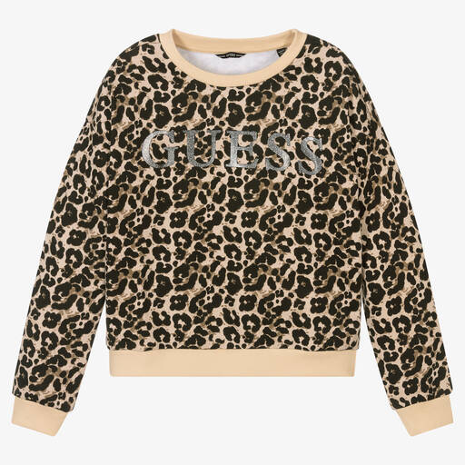 Guess-Teen Girls Leopard Sweatshirt | Childrensalon Outlet