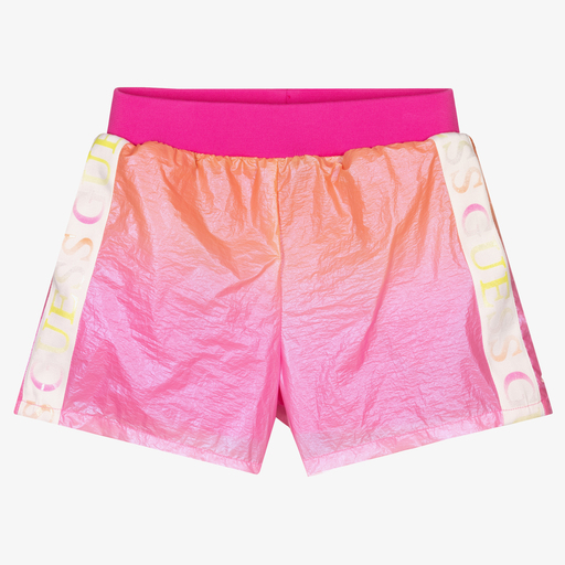 Guess-Teen Girls Pink Ombré Shorts | Childrensalon Outlet