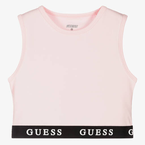 Guess-Teen Girls Pink Sports Top | Childrensalon Outlet