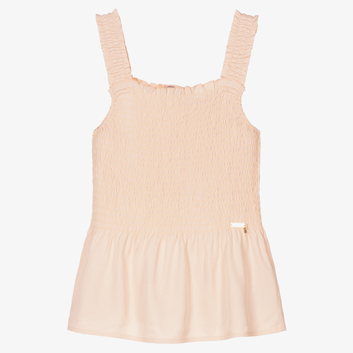 Guess-Teen Girls Pink Viscose Top | Childrensalon Outlet