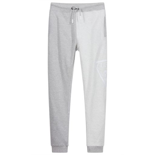 Guess-Teen Grey Logo Joggers | Childrensalon Outlet
