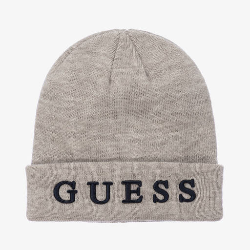 Guess-Серая шерстяная шапка-бини для подростков | Childrensalon Outlet