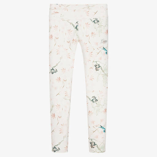Guess-Teen Ivory & Pink Leggings | Childrensalon Outlet