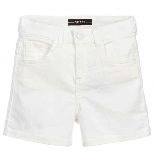 Guess-Белые джинсовые шорты для подростков | Childrensalon Outlet