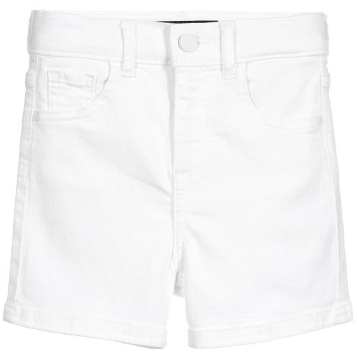 Guess-White High Waisted Shorts | Childrensalon Outlet