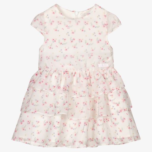 Guess-White & Pink Floral Dress Set | Childrensalon Outlet