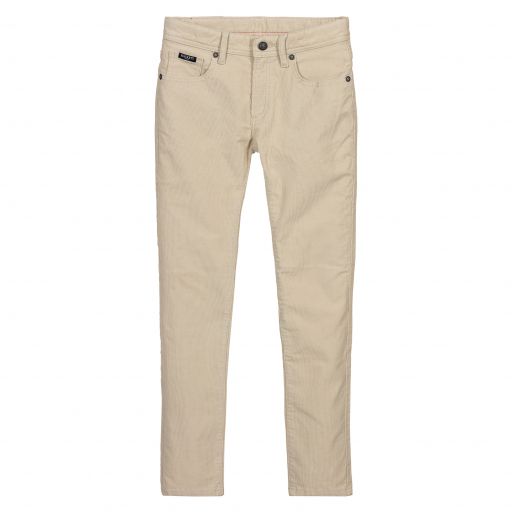 Hackett London-Boys Beige Corduroy Trousers | Childrensalon Outlet