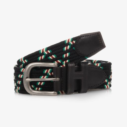 Hackett London-Boys Dark Blue Woven Belt | Childrensalon Outlet