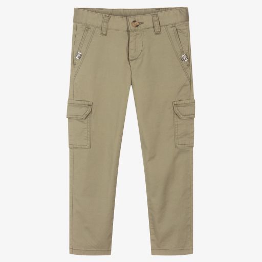 Hackett London-Boys Green Cargo Trousers | Childrensalon Outlet