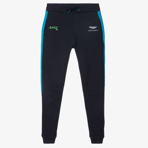 Hackett Aston Martin Racing-Boys Navy Blue AMR Joggers | Childrensalon Outlet