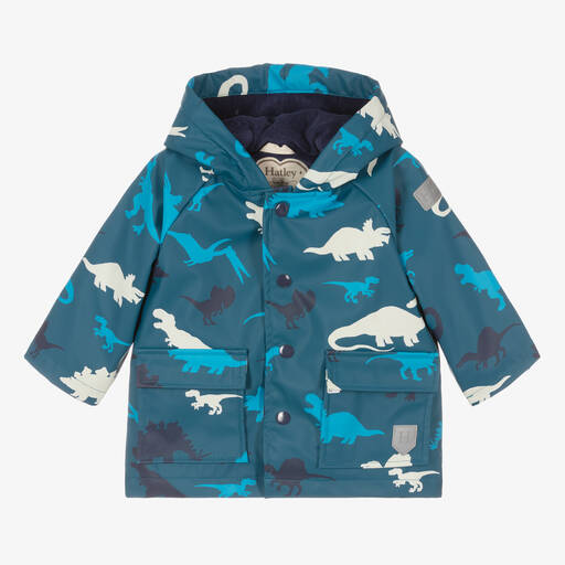 Hatley-معطف هودي واقي من المطر لون أزرق للمواليد  | Childrensalon Outlet