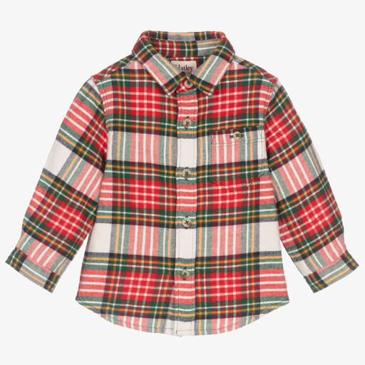 Hatley-Baby Boys Red Check Shirt | Childrensalon Outlet