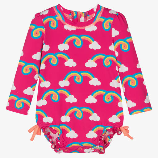 Hatley-Baby Girls Rainbow Swimsuit (UPF50+) | Childrensalon Outlet