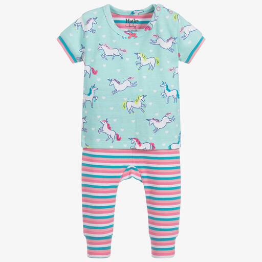 Hatley-Blue Organic Cotton Pyjamas | Childrensalon Outlet