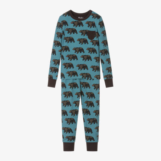 Hatley-Boys Blue Bear Print Pyjamas | Childrensalon Outlet