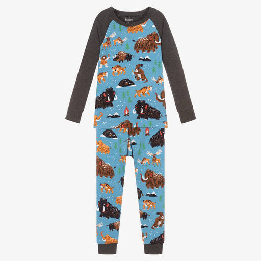 Hatley-Boys Blue Cotton Pyjamas | Childrensalon Outlet