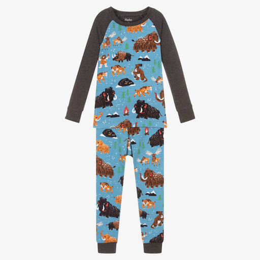 Hatley-Сине-голубая хлопковая пижама для мальчиков | Childrensalon Outlet