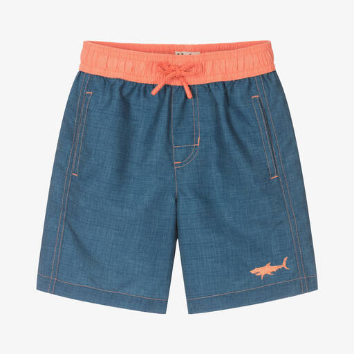 Hatley-Сине-оранжевые плавки-шорты для мальчиков (UPF50+) | Childrensalon Outlet