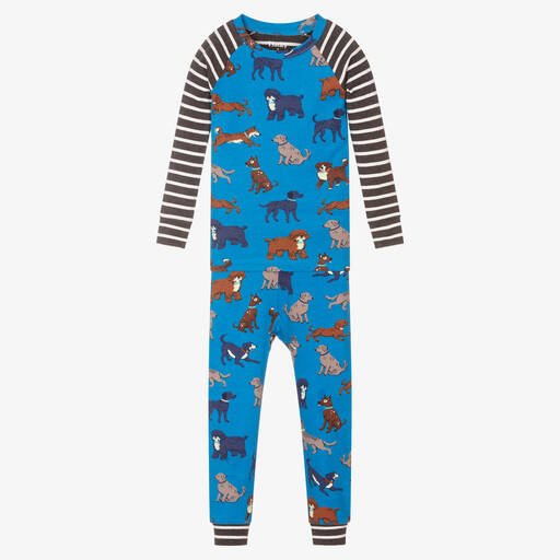 Hatley-Boys Blue Puppies Pyjamas | Childrensalon Outlet