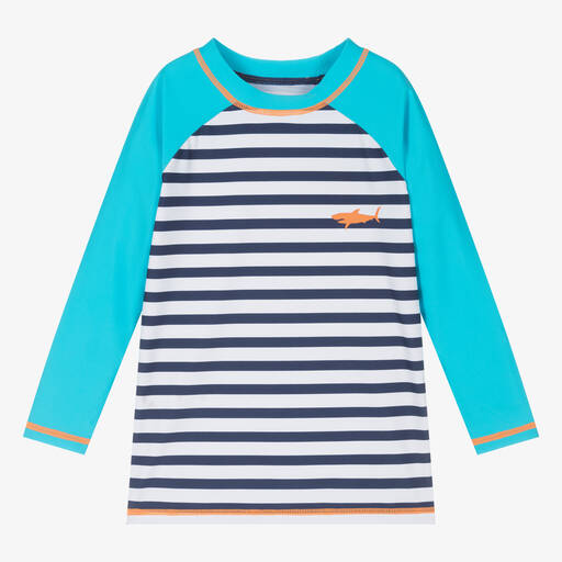 Hatley-Boys Blue Sun Protective Top (UPF50+) | Childrensalon Outlet
