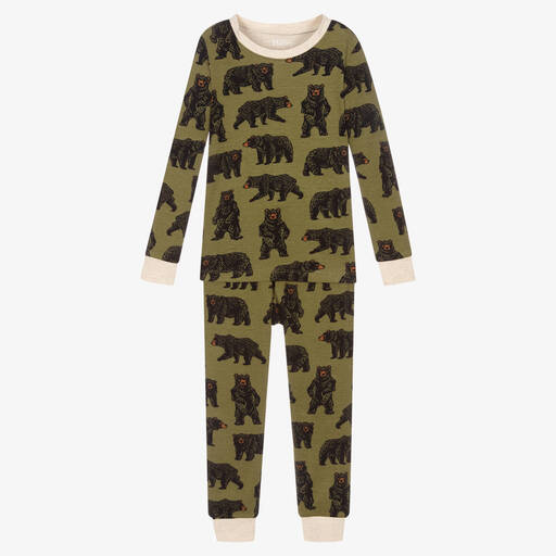 Hatley-Boys Green Cotton Pyjamas | Childrensalon Outlet