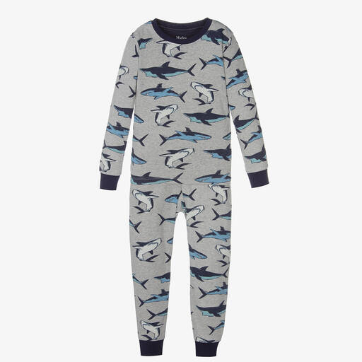 Hatley-Boys Grey & Blue Pyjamas | Childrensalon Outlet