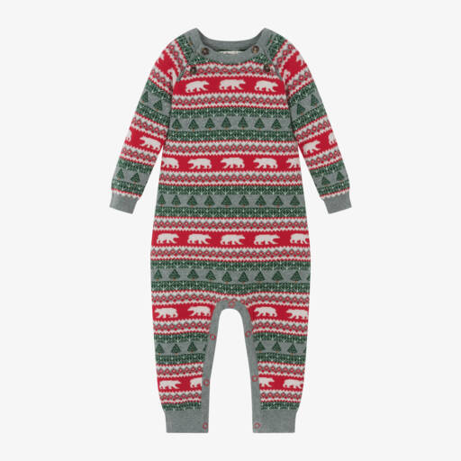 Hatley-Boys Grey Fair Isle Romper | Childrensalon Outlet