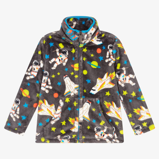 Hatley-Haut gris zippé Espace Garçon | Childrensalon Outlet