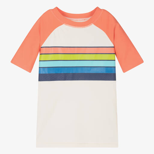 Hatley-Кремово-оранжевый солнцезащитный топ для мальчиков (UPF50+) | Childrensalon Outlet