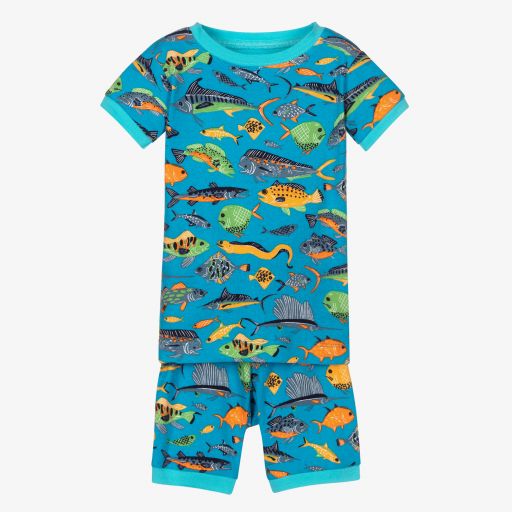 Hatley-بيجاما قطن عضوي لون أزرق للأولاد | Childrensalon Outlet