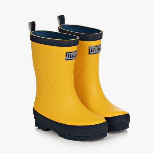 Hatley-Boys Yellow Waterproof Boots | Childrensalon Outlet