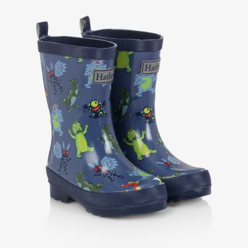 Hatley-Regenstiefel mit gruseligen Kreaturen | Childrensalon Outlet