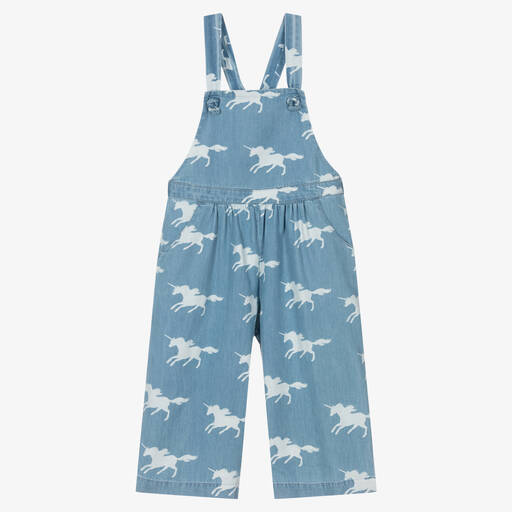 Hatley-Girls Blue Chambray Dungarees | Childrensalon Outlet