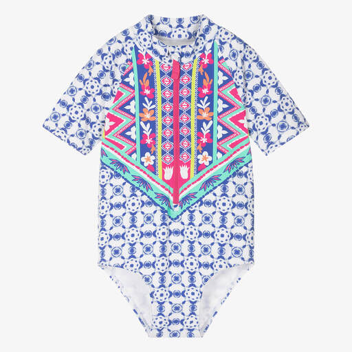 Hatley-Голубой купальник для девочек (UPF50+) | Childrensalon Outlet