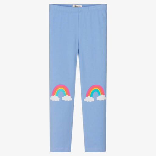 Hatley-Голубые хлопковые легинсы с радугами | Childrensalon Outlet