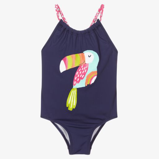 Hatley-Girls Blue Swimsuit (UPF50+) | Childrensalon Outlet