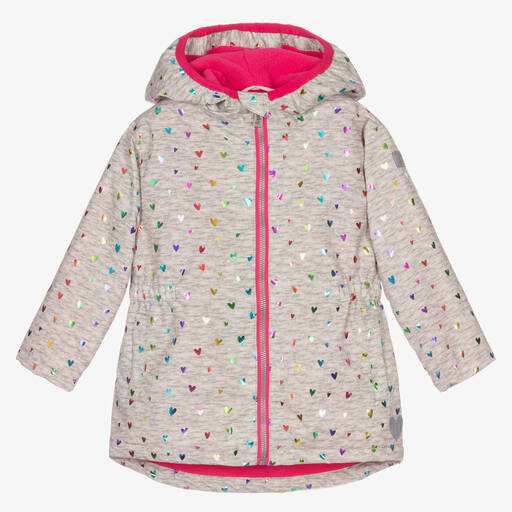 Hatley-Girls Grey Hooded Raincoat | Childrensalon Outlet