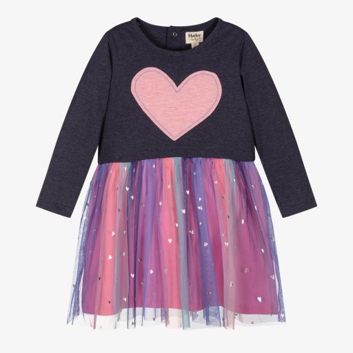 Hatley-Girls Jersey & Tulle Dress | Childrensalon Outlet