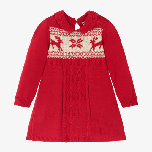 Hatley-فستان قطن لون أحمر | Childrensalon Outlet