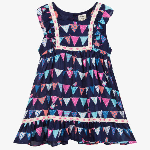 Hatley-Girls Navy Blue Dress | Childrensalon Outlet
