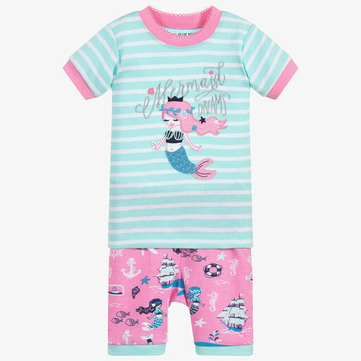 Hatley-Girls Pink & Blue Pyjamas | Childrensalon Outlet