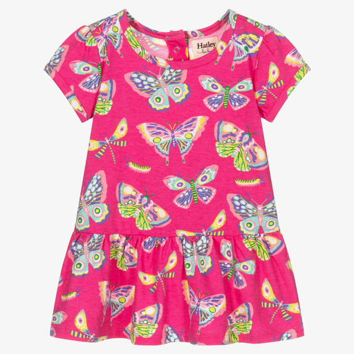 Hatley-Розовое платье из хлопка для девочек | Childrensalon Outlet