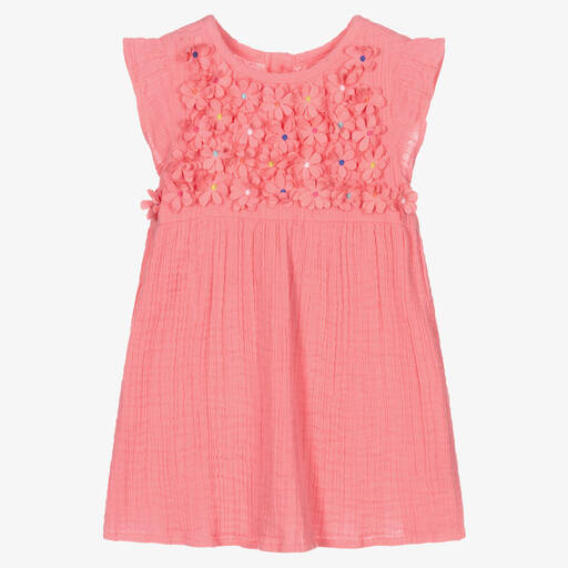 Hatley-Girls Pink Cotton Dress | Childrensalon Outlet